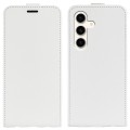 For Samsung Galaxy S24+ 5G R64 Texture Vertical Flip Leather Phone Case(White)