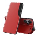 For Xiaomi Redmi Note 13 Pro+ Attraction Flip Holder Leather Phone Case(Red)