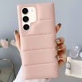 For Samsung Galaxy S22+ 5G Down Jacket Airbag Shockproof Phone Case(Rose Gold)