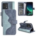 For Motolora Edge 40 Neo Stitching Horizontal Flip Leather Phone Case(Blue)