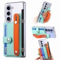 For Samsung Galaxy Z Fold5 Kor Version Multi-functional Wristband Card Wallet Transparent Phone Case
