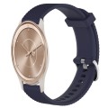 For GarminMove Trend 20mm Diamond Textured Silicone Watch Band(Midnight Blue)