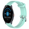 For Garmin Vivoactive3 Music 20mm Diamond Textured Silicone Watch Band(Teal)