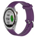 For Garmin Approach S40 20mm Diamond Textured Silicone Watch Band(Purple)