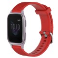 For Garmin Venu SQ 20mm Diamond Textured Silicone Watch Band(Red)