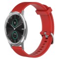 For Garmin VivoMove Luxe 20mm Diamond Textured Silicone Watch Band(Red)