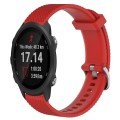 For Garmin Forerunner 245 20mm Diamond Textured Silicone Watch Band(Red)