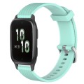 For Garmin Forerunner Sq2 20mm Diamond Textured Silicone Watch Band(Teal)