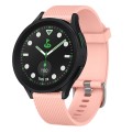 For Samsung Galaxy watch 5 Pro Golf Edition 20mm Diamond Textured Silicone Watch Band(Pink)