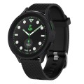 For Samsung Galaxy watch 5 Pro Golf Edition 20mm Diamond Textured Silicone Watch Band(Black)