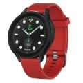For Samsung Galaxy watch 5 Pro Golf Edition 20mm Diamond Textured Silicone Watch Band(Red)