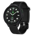 For Samsung Galaxy watch 5 Golf Edition 20mm Diamond Textured Silicone Watch Band(Black)