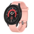 For Samsung Galaxy Watch 5 Pro 45mm 20mm Diamond Textured Silicone Watch Band(Pink)