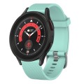 For Samsung Galaxy Watch 5 Pro 45mm 20mm Diamond Textured Silicone Watch Band(Teal)