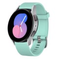 For Samsung Galaxy Watch 5 40mm 20mm Diamond Textured Silicone Watch Band(Teal)