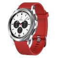 For Samsung  Galaxy Watch 4 Classic 42mm 20mm Diamond Textured Silicone Watch Band(Red)