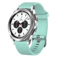 For Samsung  Galaxy Watch 4 Classic 42mm 20mm Diamond Textured Silicone Watch Band(Teal)