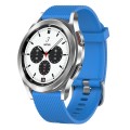 For Samsung  Galaxy Watch 4 Classic 42mm 20mm Diamond Textured Silicone Watch Band(Sky Blue)