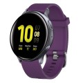 For Samsung Galaxy Watch Active 2 40mm 20mm Diamond Textured Silicone Watch Band(Purple)