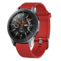 For Samsung Galaxy Watch 42mm 20mm Diamond Textured Silicone Watch Band(Red)