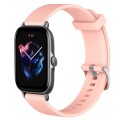 For Amazfit GTS 3 20mm Diamond Textured Silicone Watch Band(Pink)