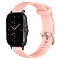 For Amazfit GTS 2E 20mm Diamond Textured Silicone Watch Band(Pink)