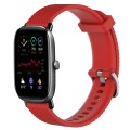 For Amazfit GTS 2 Mini 20mm Diamond Textured Silicone Watch Band(Red)