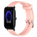 For Amazfit Pop 20mm Diamond Textured Silicone Watch Band(Pink)