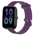 For Amazfit Bip3 20mm Diamond Textured Silicone Watch Band(Purple)