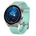 For Huawei Watch GT3 Pro 43mm 20mm Diamond Textured Silicone Watch Band(Teal)