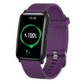 For Honor Watch ES 20mm Diamond Textured Silicone Watch Band(Purple)