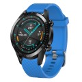 For Huawei Watch GT2 42mm 20mm Diamond Textured Silicone Watch Band(Sky Blue)