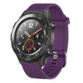 For Huawei Watch 2 20mm Diamond Textured Silicone Watch Band(Purple)