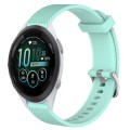 For Garmin Forerunner 265S Music 18mm Diamond Textured Silicone Watch Band(Teal)