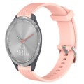 For Garmin Vivomove 3S 18mm Diamond Textured Silicone Watch Band(Pink)