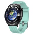 For Huawei Watch GT3 Pro 46mm 22mm Diamond Textured Silicone Watch Band(Sky Blue)