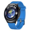 For Huawei Watch GT3 Pro 46mm 22mm Diamond Textured Silicone Watch Band(Midnight Blue)