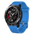For Huawei Watch GT2 46mm 22mm Diamond Textured Silicone Watch Band(Midnight Blue)
