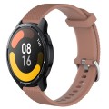 For Xiaomi Watch S1 Active 22mm Diamond Textured Silicone Watch Band(Brown)
