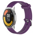 For Xiaomi Mi Watch Color 2 22mm Diamond Textured Silicone Watch Band(Purple)
