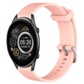 For Xiaomi Haylou RT2 LS10 22mm Diamond Textured Silicone Watch Band(Pink)