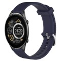 For Xiaomi Haylou RT2 LS10 22mm Diamond Textured Silicone Watch Band(Midnight Blue)