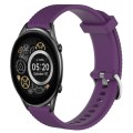 For Xiaomi Haylou RT2 LS10 22mm Diamond Textured Silicone Watch Band(Purple)