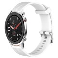 For Amazfit GTR 4 22mm Diamond Textured Silicone Watch Band(White)