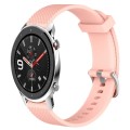 For Amazfit GTR 4 22mm Diamond Textured Silicone Watch Band(Pink)