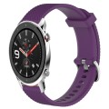 For Amazfit GTR 4 22mm Diamond Textured Silicone Watch Band(Purple)