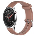 For Amazfit GTR 4 Pro 22mm Diamond Textured Silicone Watch Band(Brown)