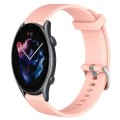 For Amazfit GTR 3 22mm Diamond Textured Silicone Watch Band(Pink)