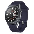 For Samsung Galaxy Watch3 45mm 22mm Diamond Textured Silicone Watch Band(Midnight Blue)