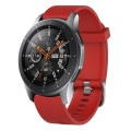 For Samsung Galaxy Watch 46mm 22mm Diamond Textured Silicone Watch Band(Red)